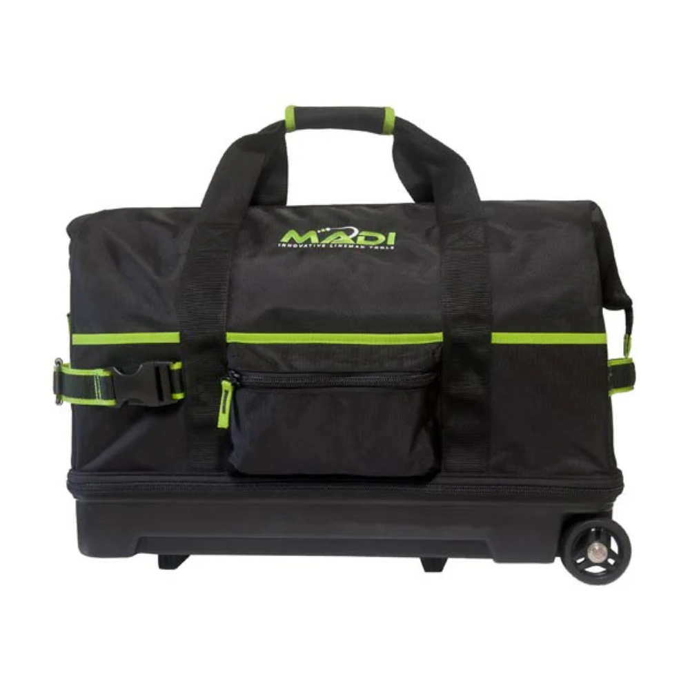 MADI Lineman Tools Lineman Dual Compartment Tool & Gear Bag w/ Wheels from GME Supply